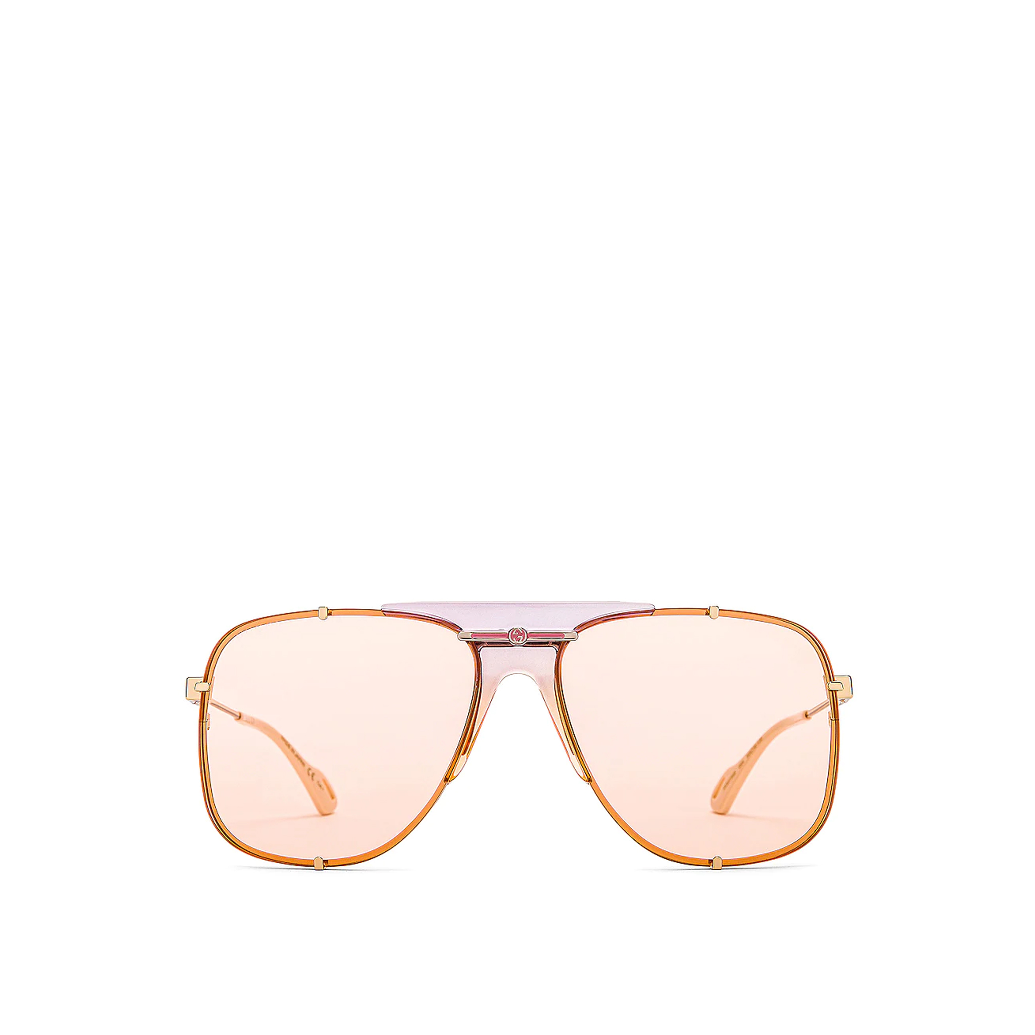 GUCCI-SILVER-FRAME-PINK-VIOLET-LENS-SUNGLASSES-GG0739S-004-0 GUCCI SILVER FRAME PINK VIOLET LENS SUNGLASSES GG0739S 004 0