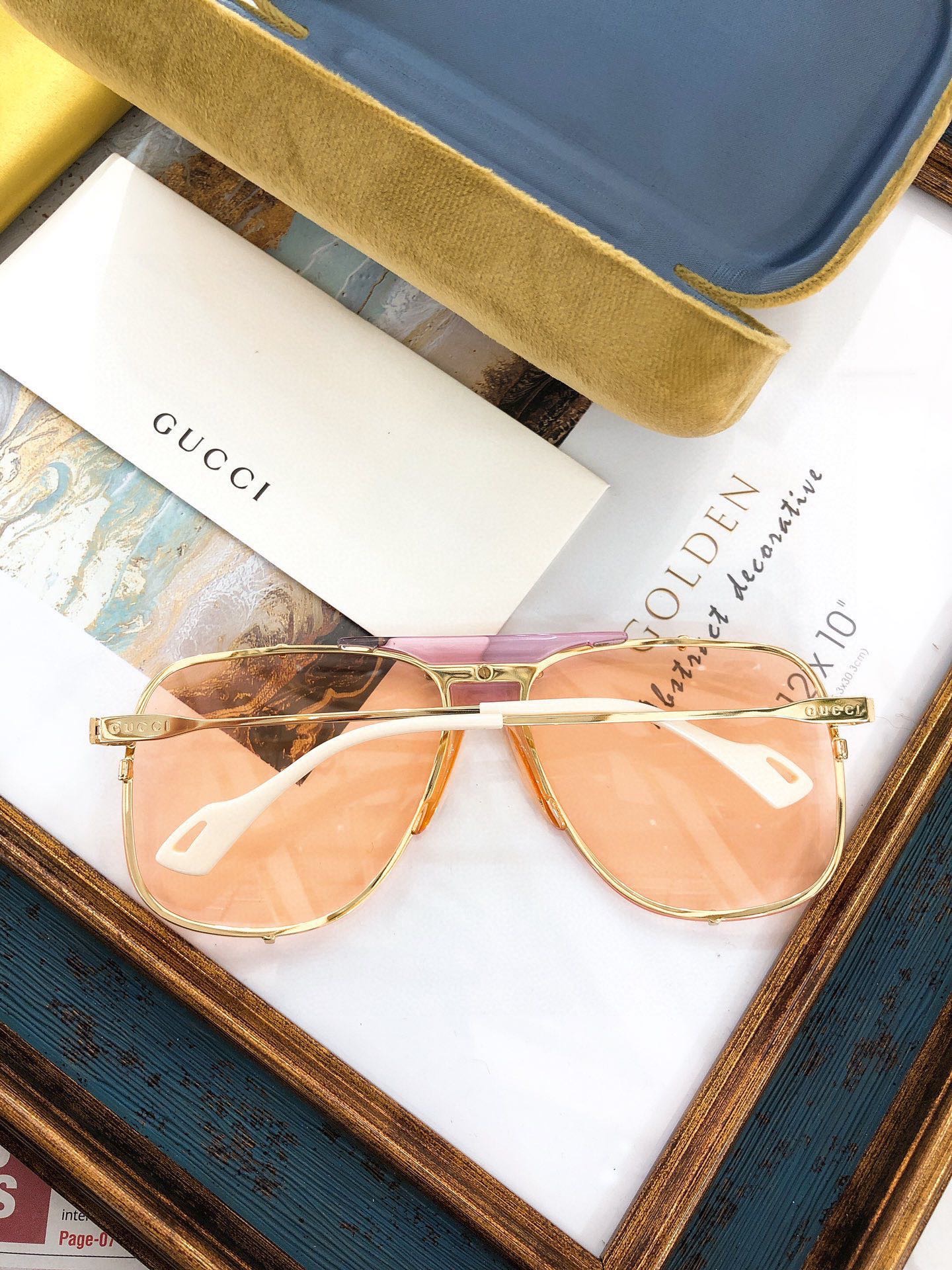GUCCI-SILVER-FRAME-PINK-VIOLET-LENS-SUNGLASSES-GG0739S-004-03 GUCCI SILVER FRAME PINK VIOLET LENS SUNGLASSES GG0739S 004 03