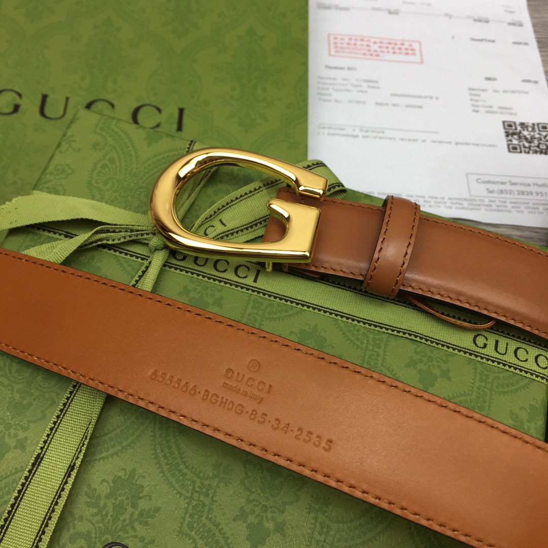 GUCCI-THIN-BELT-WITH-G-BUCKLE-BROWN-655566-BGH0G-2535-04 GUCCI THIN BELT WITH G BUCKLE BROWN 655566 BGH0G 2535 04