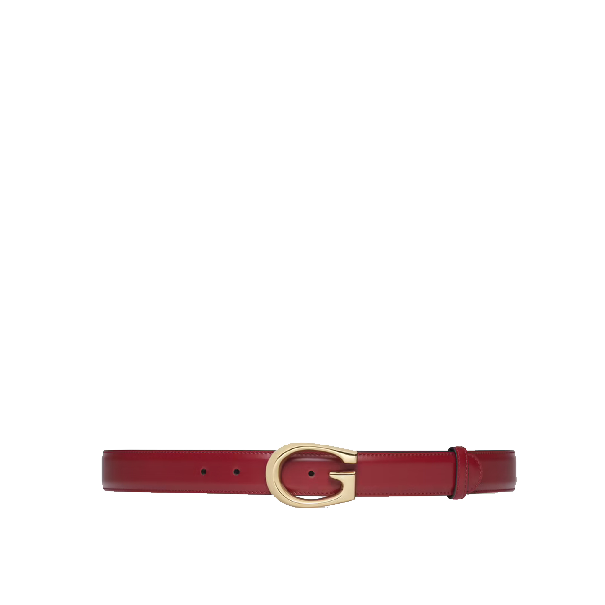 GUCCI-THIN-BELT-WITH-G-BUCKLE-RED-655566-BGH0G-6638-0 GUCCI THIN BELT WITH G BUCKLE RED 655566 BGH0G 6638 0