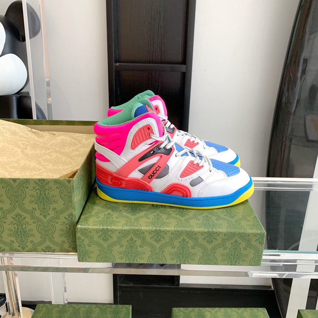 GUCCI-WOMEN'S-GUCCI-BASKET-SNEAKER-WHITE-DEMETRA-661311-2SH80-9063-02 GUCCI WOMENS GUCCI BASKET SNEAKER WHITE DEMETRA 661311 2SH80 9063 02