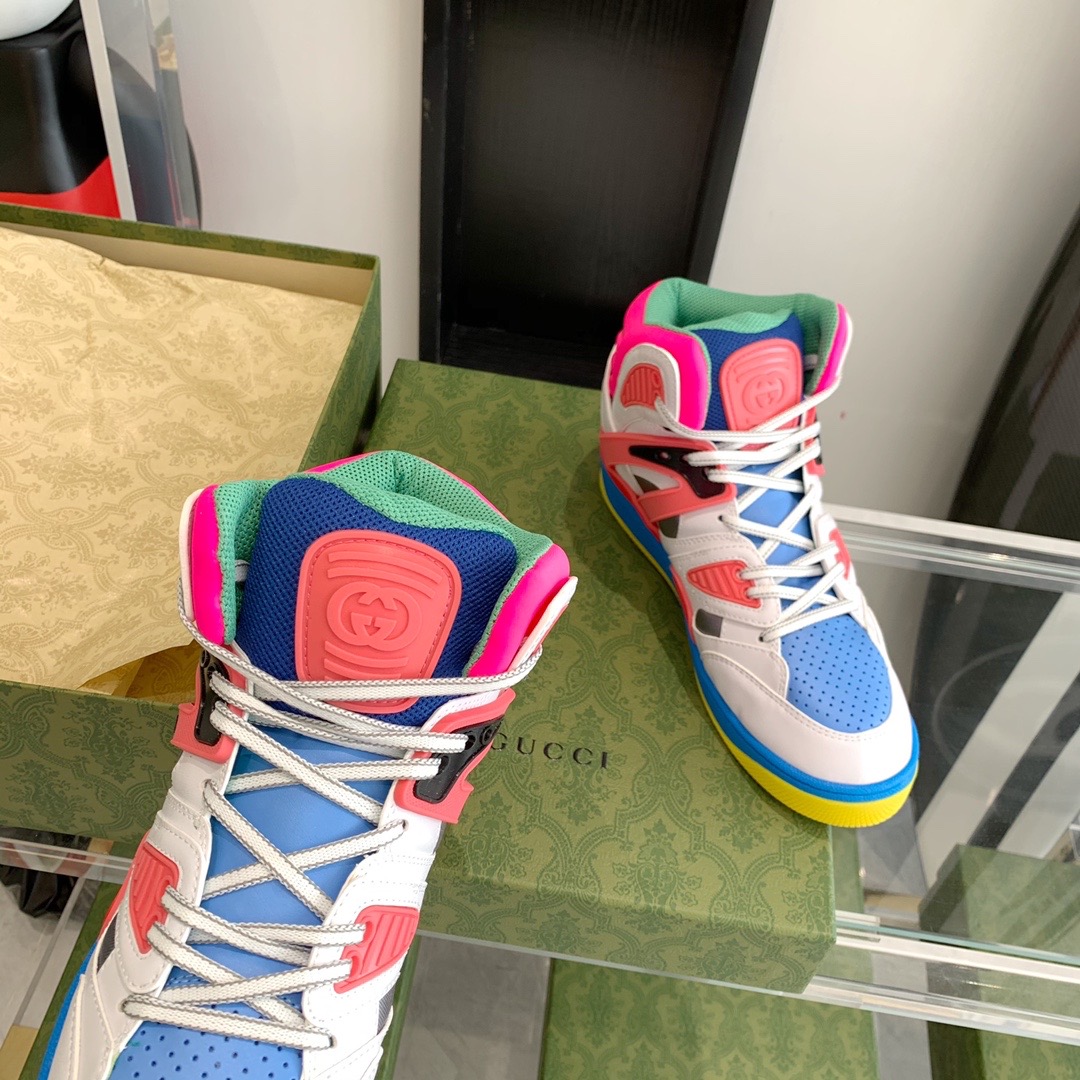 GUCCI-WOMEN'S-GUCCI-BASKET-SNEAKER-WHITE-DEMETRA-661311-2SH80-9063-07 GUCCI WOMENS GUCCI BASKET SNEAKER WHITE DEMETRA 661311 2SH80 9063 07