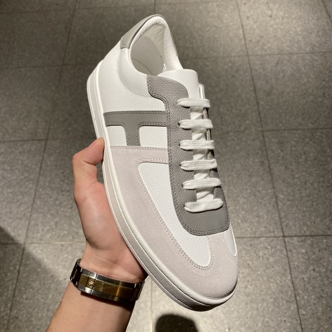HERMES-BOOMERANG-SNEAKER-BLANC-GRIS-H211875ZH90410-03 HERMES BOOMERANG SNEAKER BLANC GRIS H211875ZH90410 03