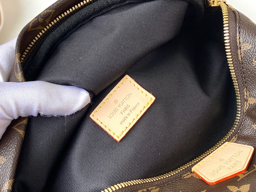 LOUIS VUITTON BUMBAG MONOGRAM COATED CANVAS M43644_5 LOUIS VUITTON BUMBAG MONOGRAM COATED CANVAS M43644 5