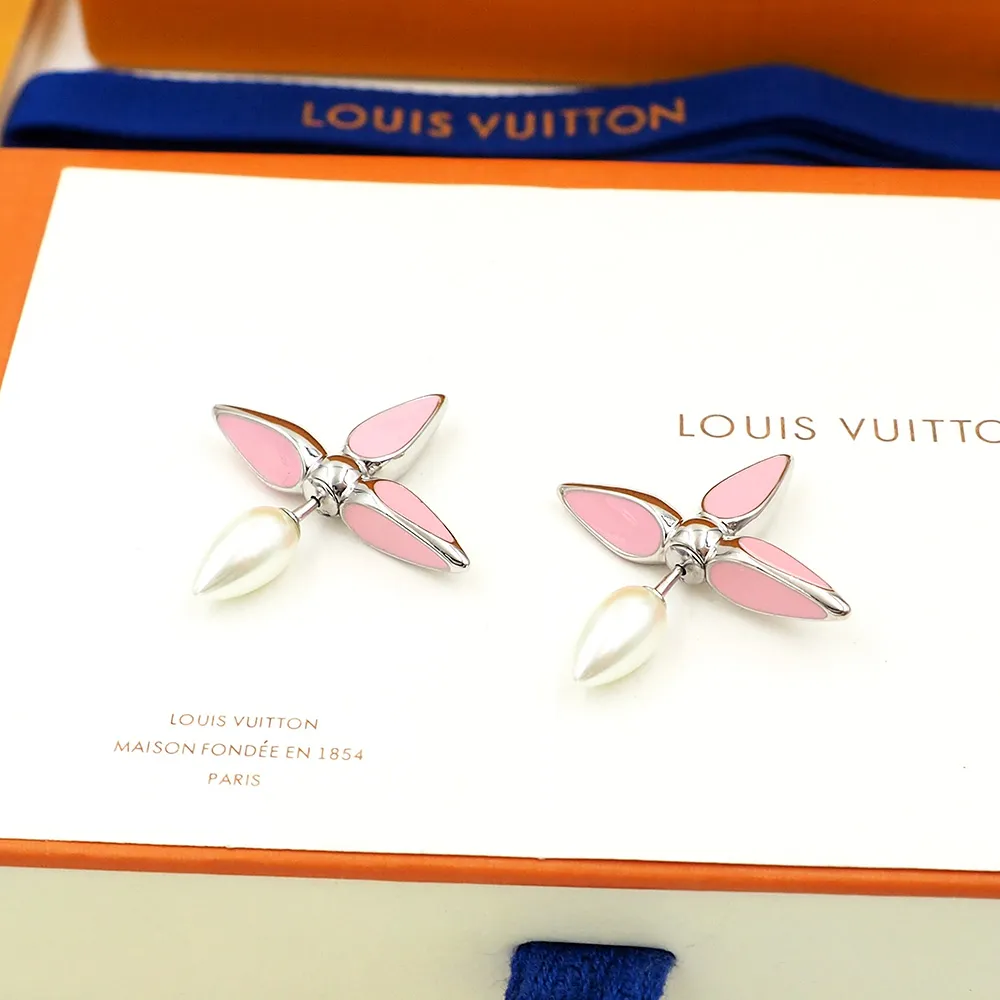 LOUIS-VUITTON-LOUISETTE-EARRINGS-PINK-M00297_1 LOUIS VUITTON LOUISETTE EARRINGS PINK M00297 1