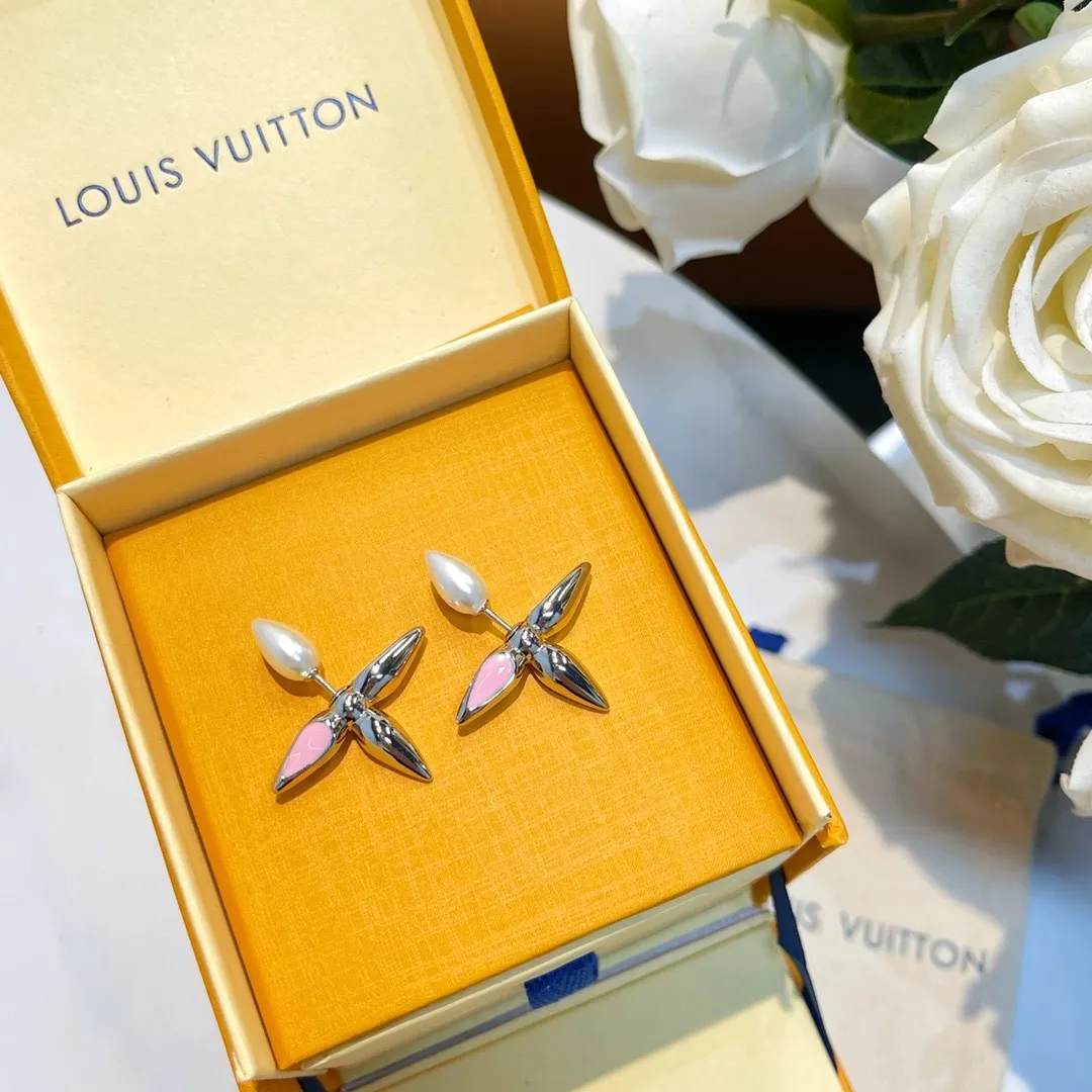 LOUIS-VUITTON-LOUISETTE-EARRINGS-PINK-M00297_9 LOUIS VUITTON LOUISETTE EARRINGS PINK M00297 9