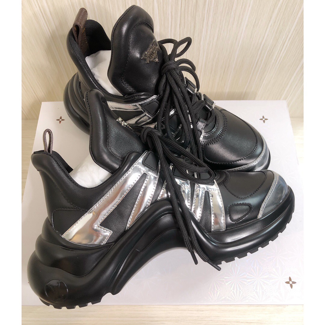 LOUIS-VUITTON-LV-ARCHLIGHT-SNEAKER-BLACK-LEATHER-AND-TECHNICAL-FABRICS-1A67AK-04 LOUIS VUITTON LV ARCHLIGHT SNEAKER BLACK LEATHER AND TECHNICAL FABRICS 1A67AK 04