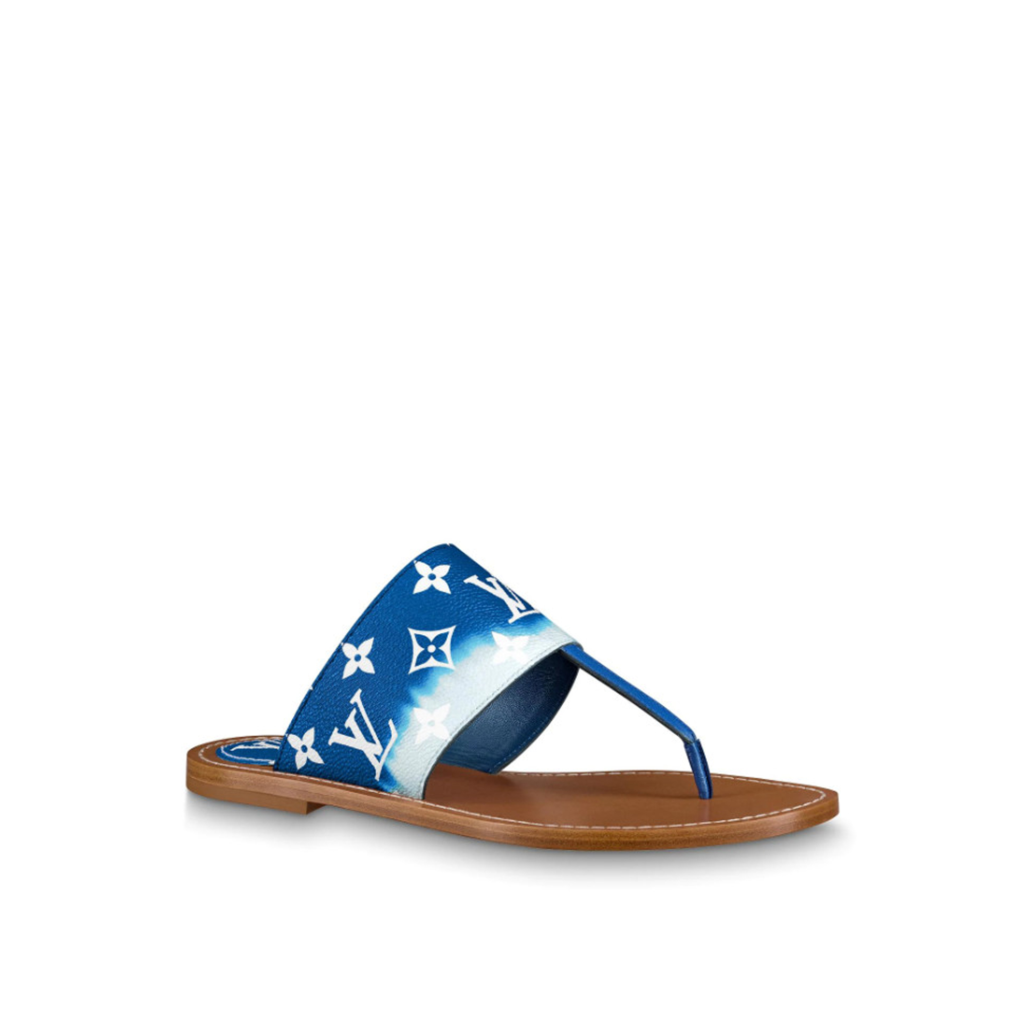 LOUIS-VUITTON-LV-ESCALE-PALMA-FLAT-THONG-BLUE-1A7TRP-0 LOUIS VUITTON LV ESCALE PALMA FLAT THONG BLUE 1A7TRP 0