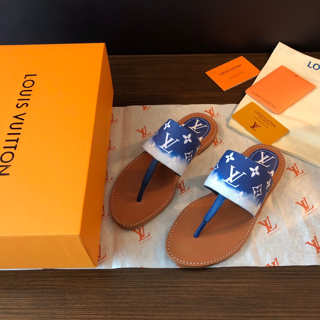 LOUIS-VUITTON-LV-ESCALE-PALMA-FLAT-THONG-BLUE-1A7TRP-03 LOUIS VUITTON LV ESCALE PALMA FLAT THONG BLUE 1A7TRP 03