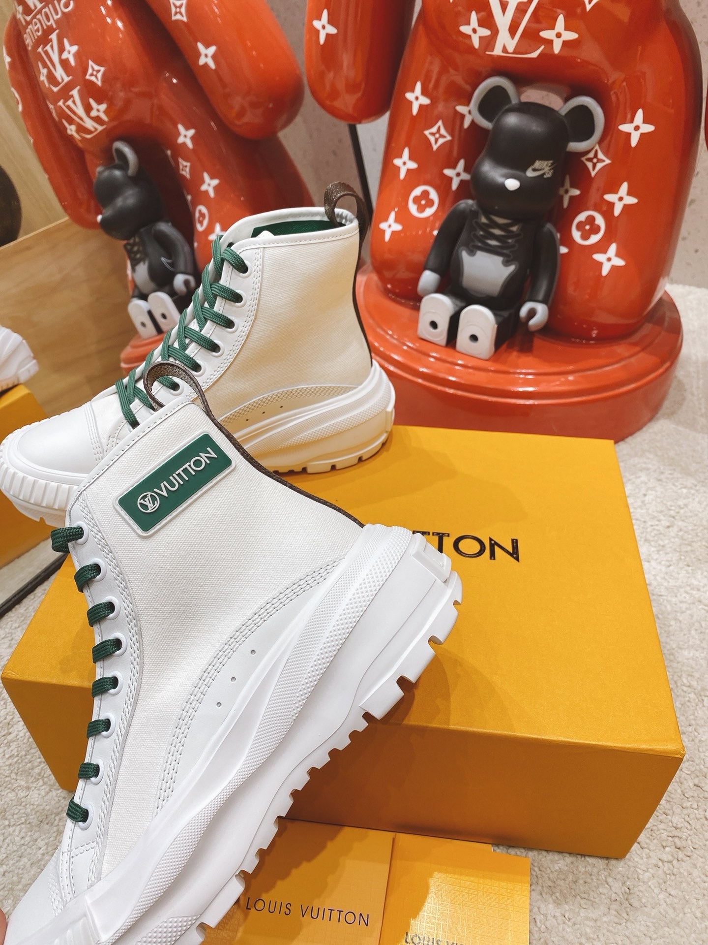 LOUIS VUITTON LV SQUAD SNEAKER BOOT 1A9411 06 LOUIS VUITTON LV SQUAD SNEAKER BOOT 1A9411 06