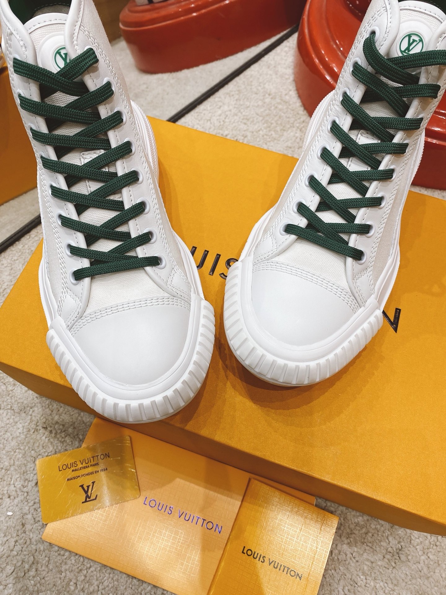 LOUIS VUITTON LV SQUAD SNEAKER BOOT 1A9411 09 LOUIS VUITTON LV SQUAD SNEAKER BOOT 1A9411 09