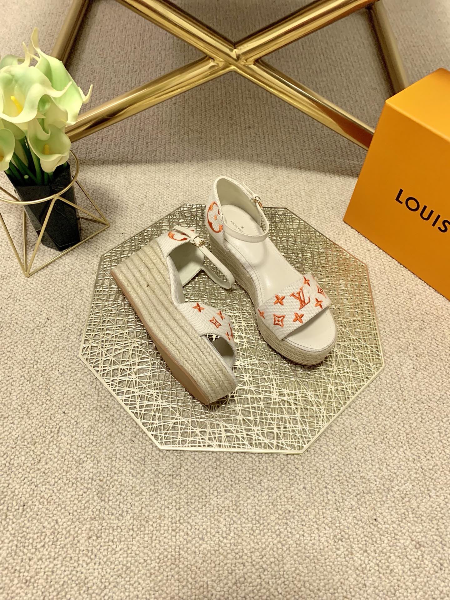 LOUIS-VUITTON-LV-STARBOARD-WEDGE-SANDAL-1A8GOI-05 LOUIS VUITTON LV STARBOARD WEDGE SANDAL 1A8GOI 05