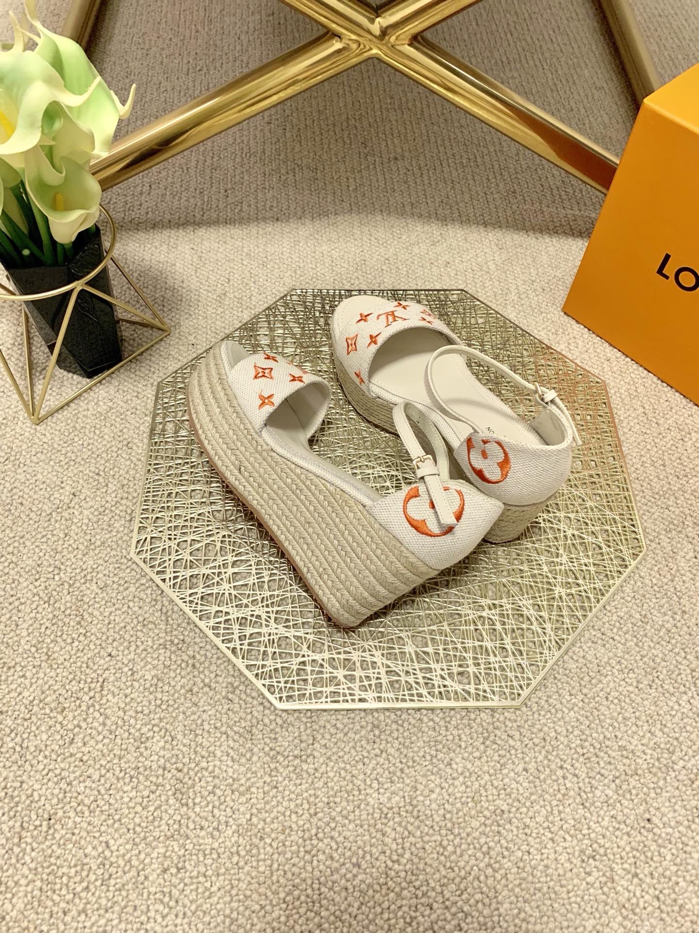 LOUIS-VUITTON-LV-STARBOARD-WEDGE-SANDAL-1A8GOI-09 LOUIS VUITTON LV STARBOARD WEDGE SANDAL 1A8GOI 09