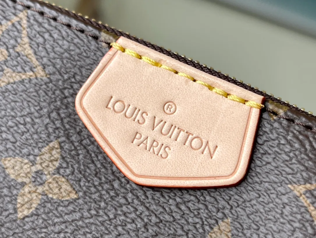 LOUIS VUITTON MULTI POCHETTE ACCESSOIRES BAG MONOGRAM COATED CANVAS PINK M44840_6 LOUIS VUITTON MULTI POCHETTE ACCESSOIRES BAG MONOGRAM COATED CANVAS PINK M44840 6