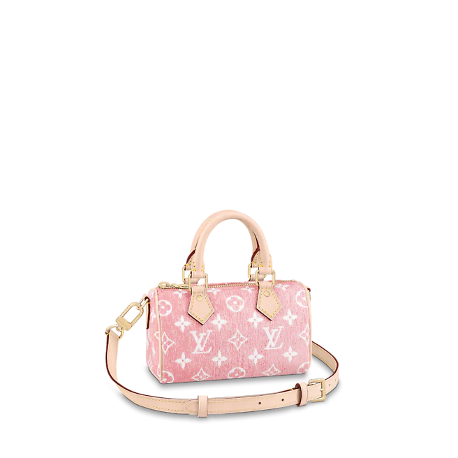 LOUIS VUITTON NANO SPEEDY HANDBAG PINK M81213 0 LOUIS VUITTON NANO SPEEDY HANDBAG PINK M81213 0