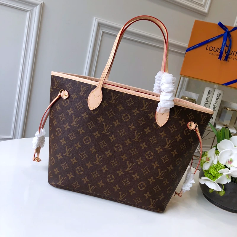 LOUIS VUITTON NEVERFULL MM TOTE BAG MONOGRAM COATED CANVAS M41177_1 LOUIS VUITTON NEVERFULL MM TOTE BAG MONOGRAM COATED CANVAS M41177 1