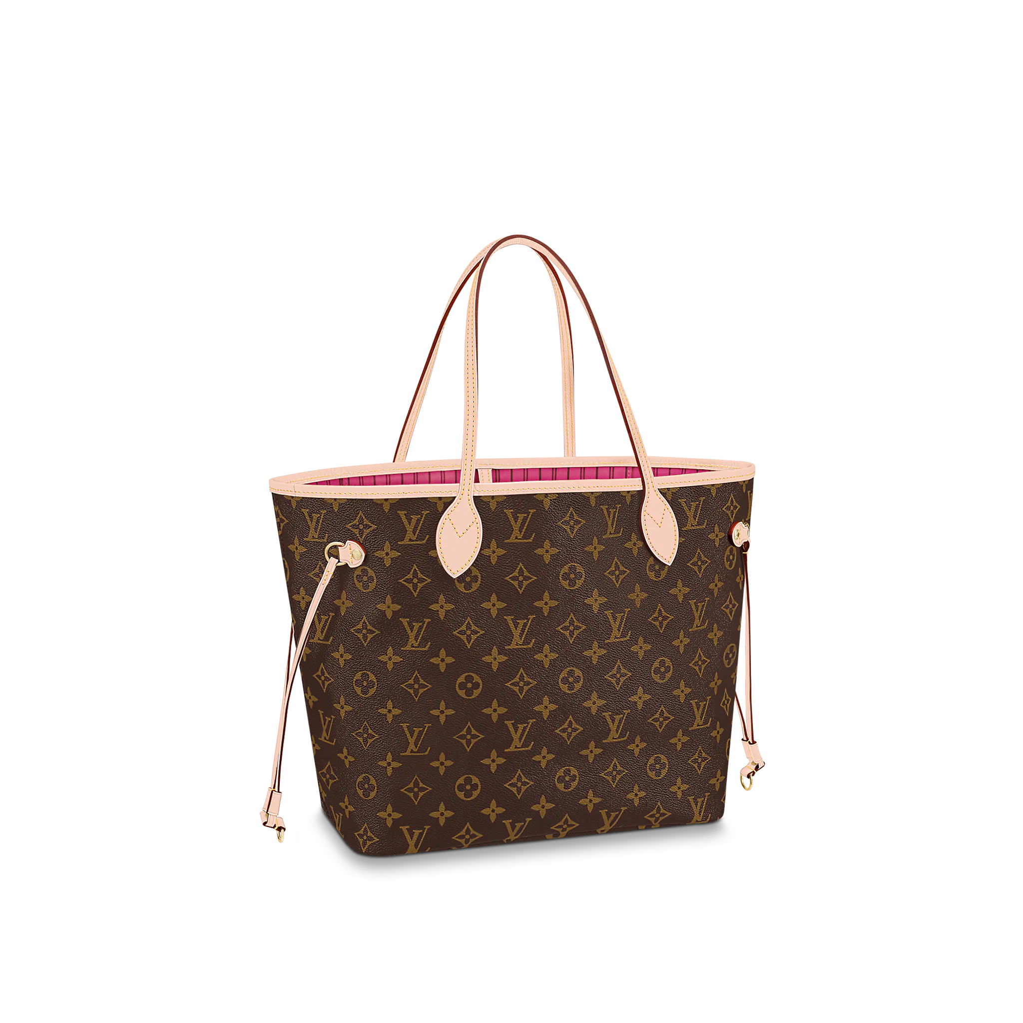 LOUIS VUITTON NEVERFULL MM TOTE BAG MONOGRAM COATED CANVAS PIVOINE PINK M41178 LOUIS VUITTON NEVERFULL MM TOTE BAG MONOGRAM COATED CANVAS PIVOINE PINK M41178