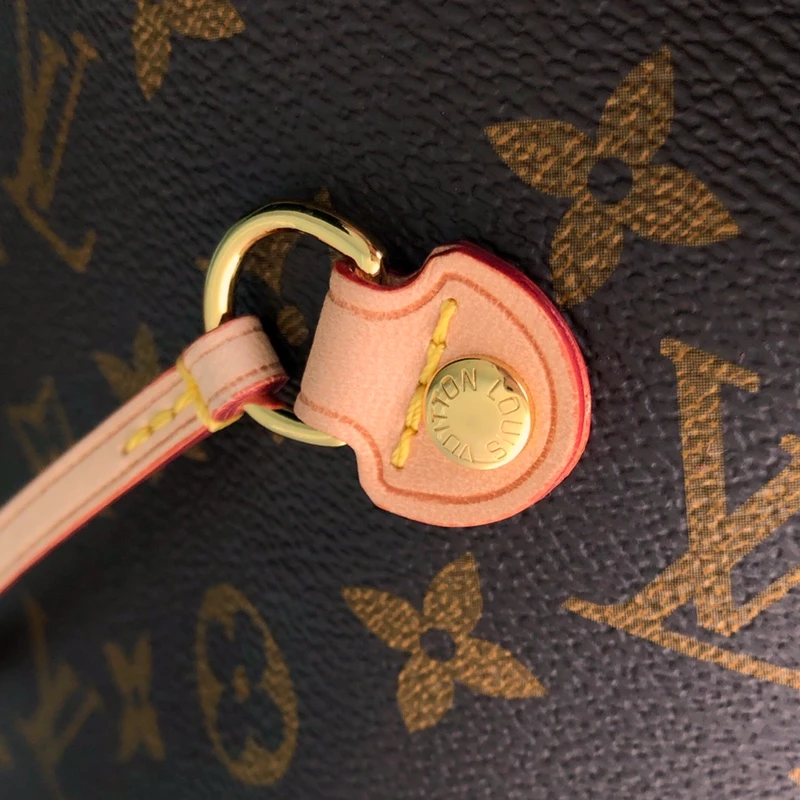 LOUIS VUITTON NEVERFULL MM TOTE BAG MONOGRAM COATED CANVAS PIVOINE PINK M41178_8 LOUIS VUITTON NEVERFULL MM TOTE BAG MONOGRAM COATED CANVAS PIVOINE PINK M41178 8