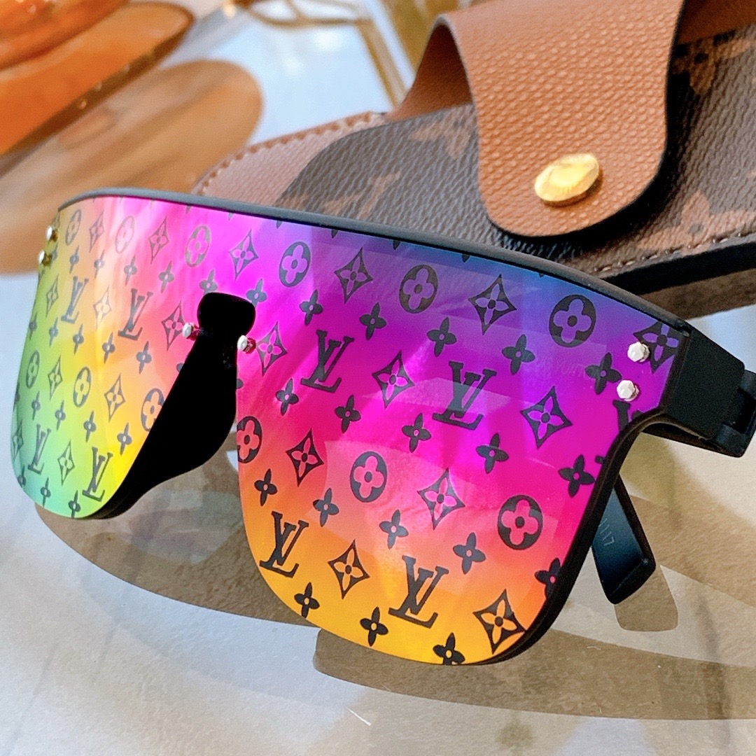 LOUIS-VUITTON-WAIMEA-SUNGLASSES-BLACK-FRAME-MULTICOLOR-LENSES-Z1423E-02 LOUIS VUITTON WAIMEA SUNGLASSES BLACK FRAME MULTICOLOR LENSES Z1423E 02