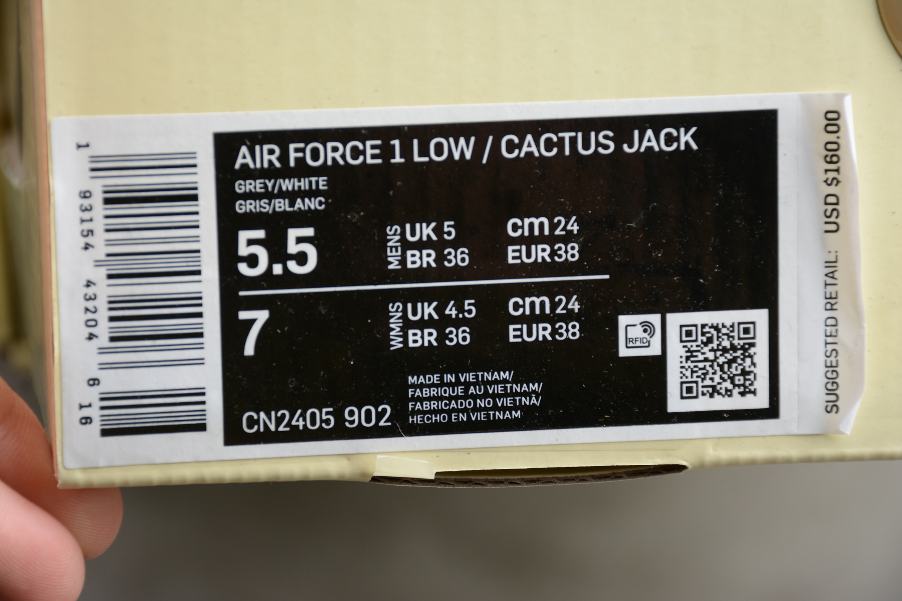 NIKE-AIR-FORCE-1-X-TRAVIS-SCOTT-GREY-WHITE-CN2405-902-014 NIKE AIR FORCE 1 X TRAVIS SCOTT GREY WHITE CN2405 902 014