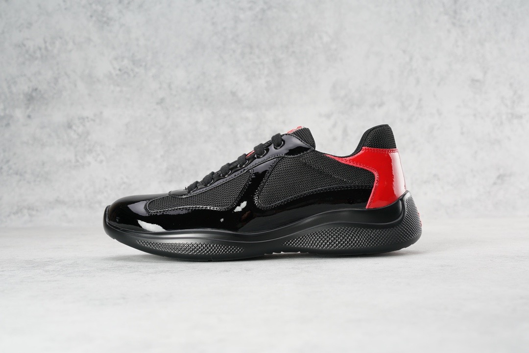 PRADA-AMERICA'S-CUP-SNEAKERS-ANTHRACITE-GRAY-RED-4E3400_3L46_F0P35-04 PRADA AMERICAS CUP SNEAKERS ANTHRACITE GRAY RED 4E3400 3L46 F0P35 04