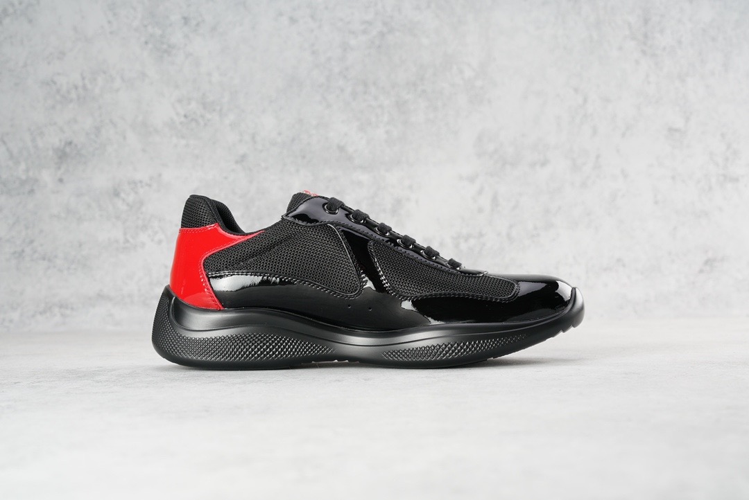 PRADA-AMERICA'S-CUP-SNEAKERS-ANTHRACITE-GRAY-RED-4E3400_3L46_F0P35-05 PRADA AMERICAS CUP SNEAKERS ANTHRACITE GRAY RED 4E3400 3L46 F0P35 05