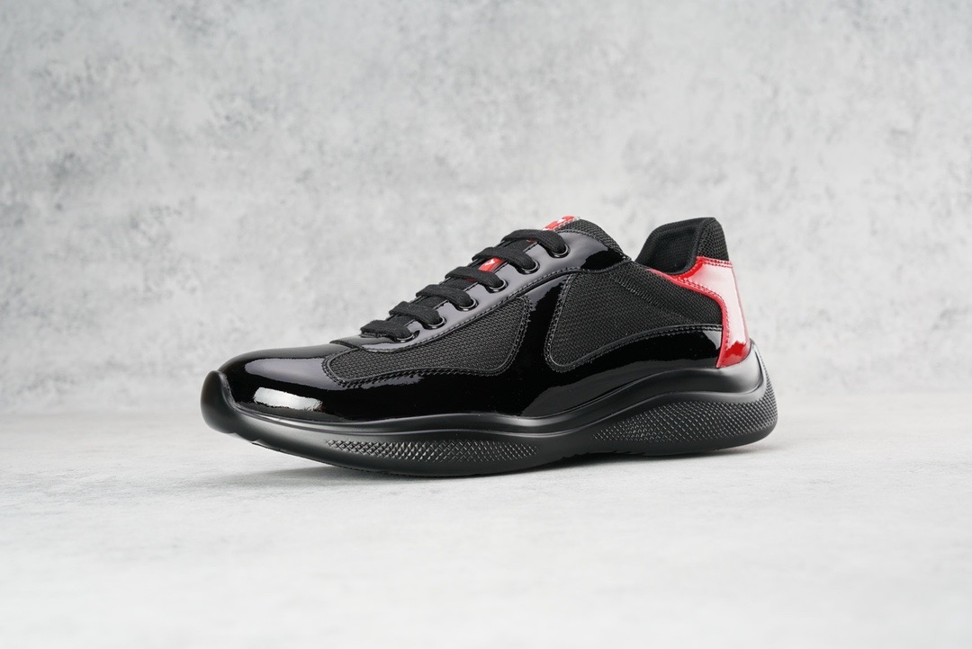 PRADA-AMERICA'S-CUP-SNEAKERS-ANTHRACITE-GRAY-RED-4E3400_3L46_F0P35-06 PRADA AMERICAS CUP SNEAKERS ANTHRACITE GRAY RED 4E3400 3L46 F0P35 06