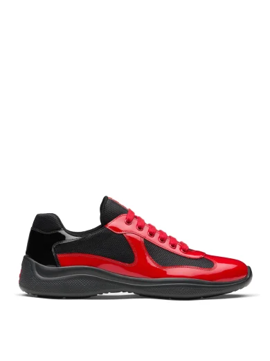 PRADA AMERICAS CUP SNEAKERS RED BLACK 4E3400 3L46 F0927 0