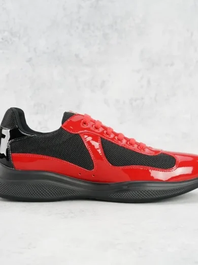 PRADA AMERICAS CUP SNEAKERS RED BLACK 4E3400 3L46 F0927 06