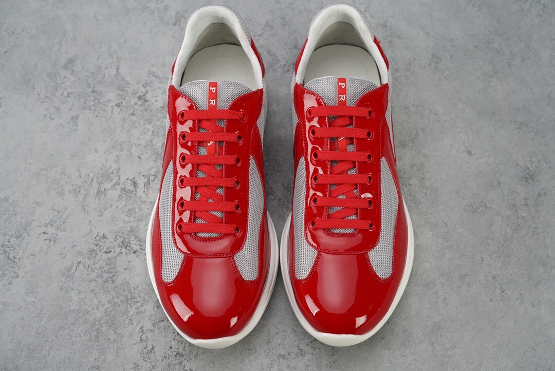 PRADA-AMERICA'S-CUP-SNEAKERS-RED-SILVER-4E3400-ASZ-F0F5C-06 PRADA AMERICAS CUP SNEAKERS RED SILVER 4E3400 ASZ F0F5C 06