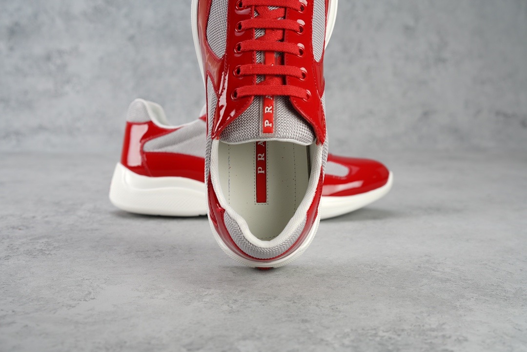 PRADA-AMERICA'S-CUP-SNEAKERS-RED-SILVER-4E3400-ASZ-F0F5C-07 PRADA AMERICAS CUP SNEAKERS RED SILVER 4E3400 ASZ F0F5C 07