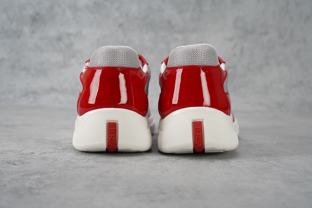 PRADA-AMERICA'S-CUP-SNEAKERS-RED-SILVER-4E3400-ASZ-F0F5C-08 PRADA AMERICAS CUP SNEAKERS RED SILVER 4E3400 ASZ F0F5C 08