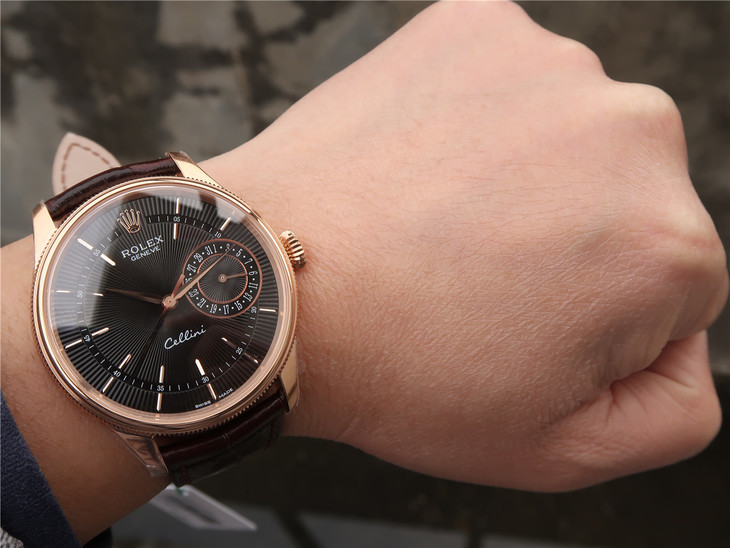 ROLEX-CELLINI-DATE-EVEROSE-BLACK-ALLIGATOR-50515-0010-010 ROLEX CELLINI DATE EVEROSE BLACK ALLIGATOR 50515 0010 010