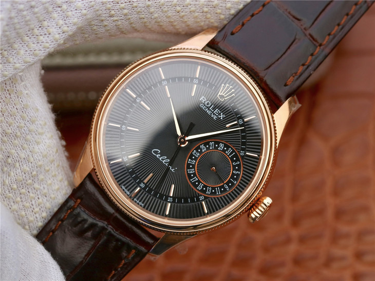 ROLEX-CELLINI-DATE-EVEROSE-BLACK-ALLIGATOR-50515-0010-03 ROLEX CELLINI DATE EVEROSE BLACK ALLIGATOR 50515 0010 03