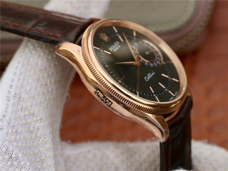 ROLEX-CELLINI-DATE-EVEROSE-BLACK-ALLIGATOR-50515-0010-06 ROLEX CELLINI DATE EVEROSE BLACK ALLIGATOR 50515 0010 06