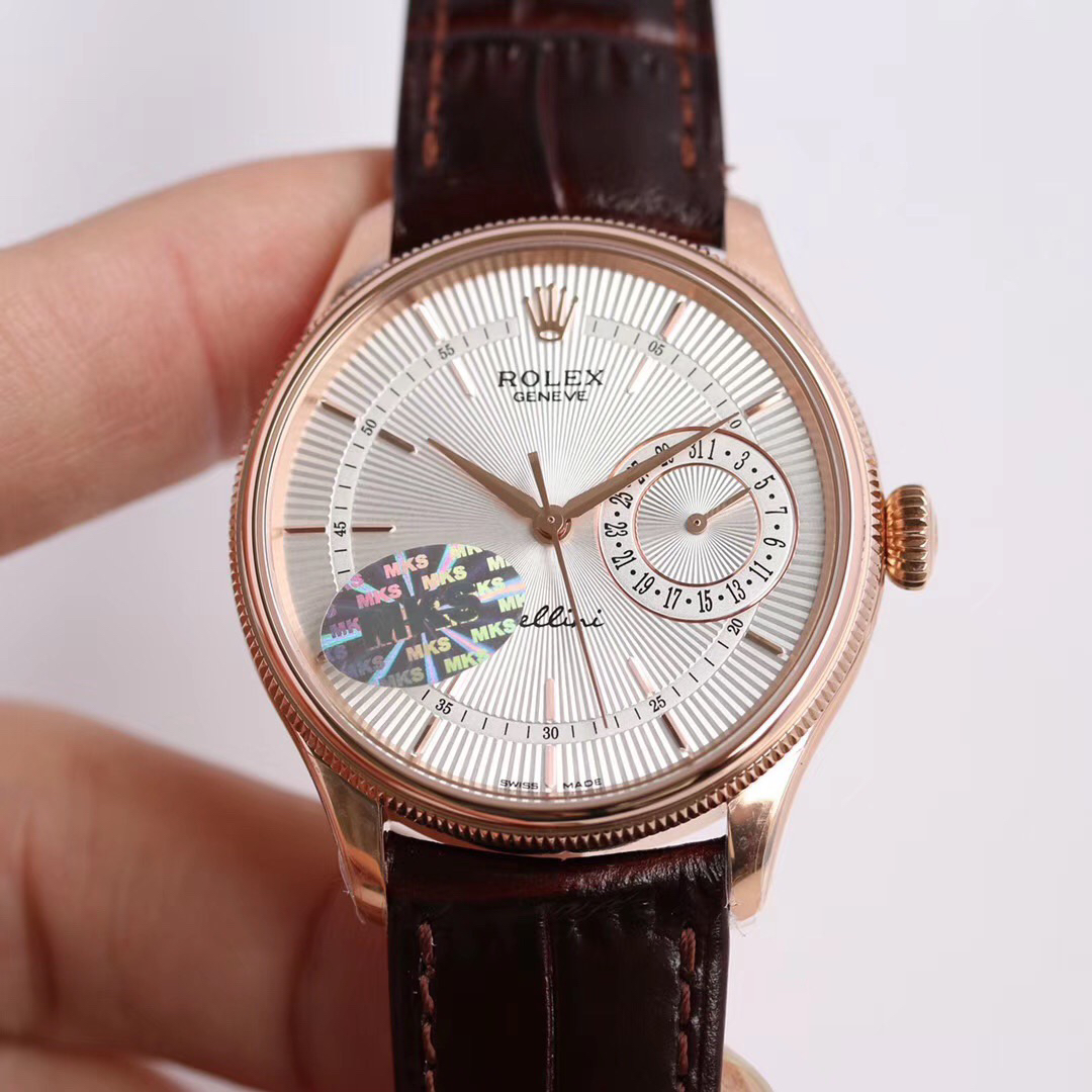 ROLEX-CELLINI-DATE-EVEROSE-SILVER-ALLIGATOR-50515-0008-01 ROLEX CELLINI DATE EVEROSE SILVER ALLIGATOR 50515 0008 01