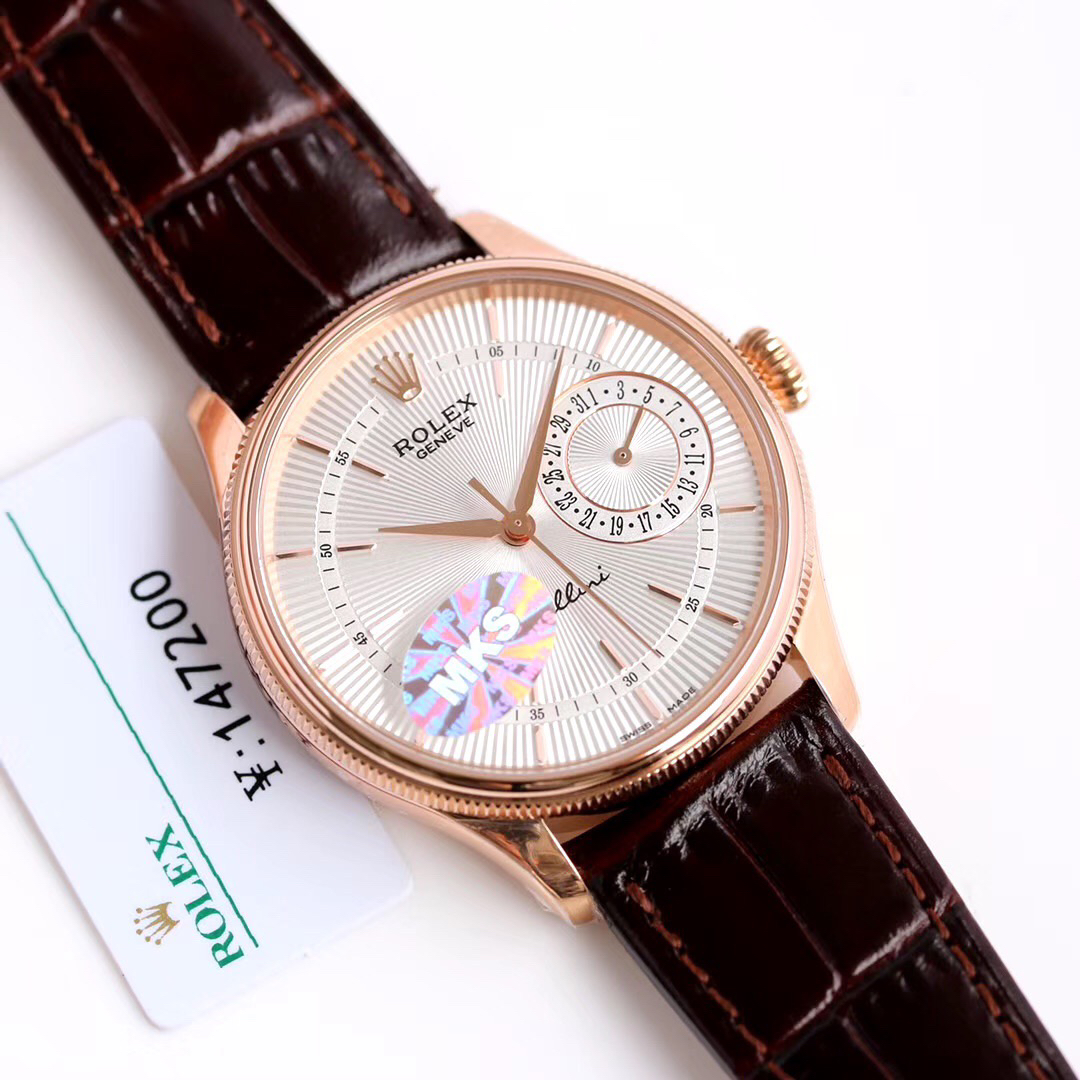 ROLEX-CELLINI-DATE-EVEROSE-SILVER-ALLIGATOR-50515-0008-02 ROLEX CELLINI DATE EVEROSE SILVER ALLIGATOR 50515 0008 02