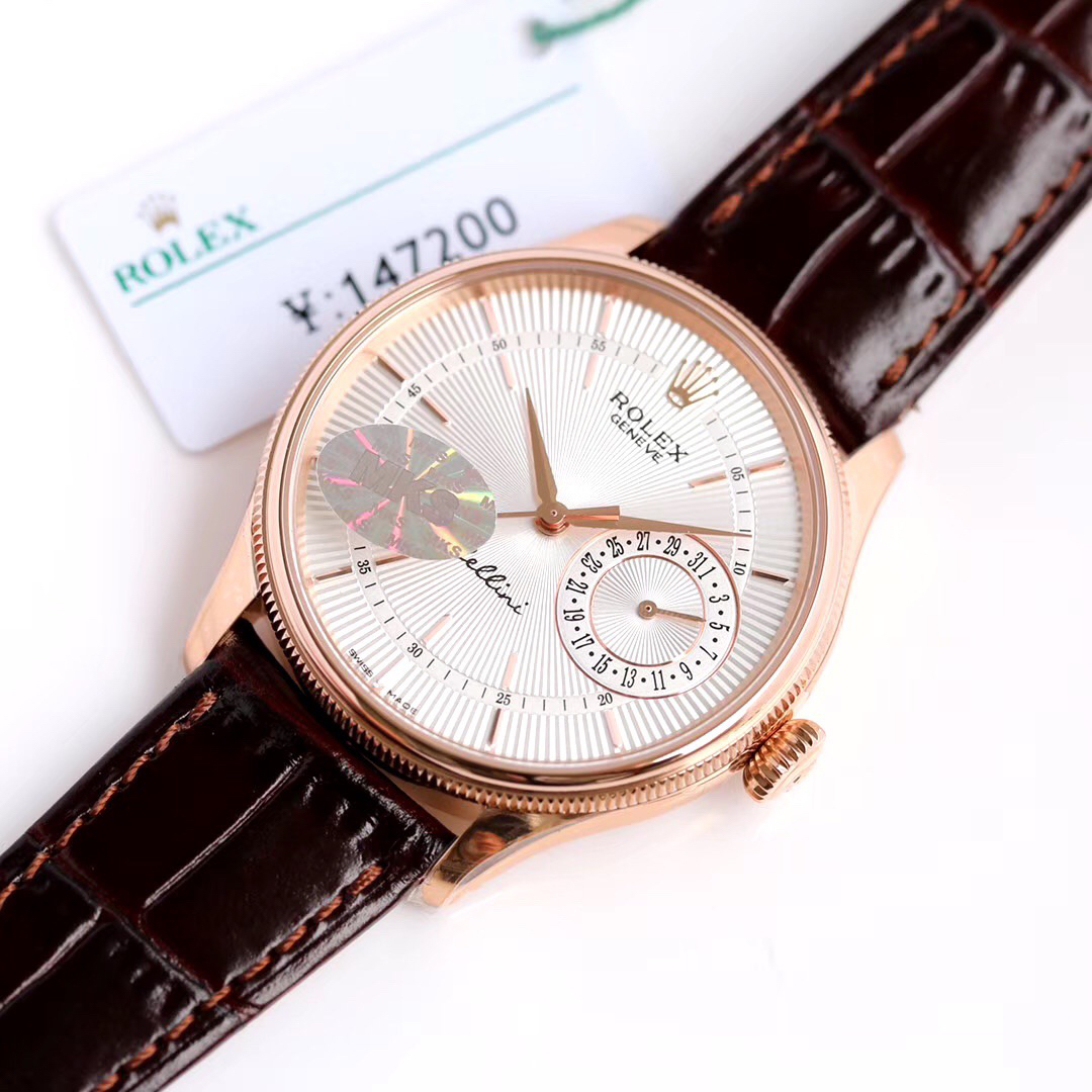 ROLEX-CELLINI-DATE-EVEROSE-SILVER-ALLIGATOR-50515-0008-04 ROLEX CELLINI DATE EVEROSE SILVER ALLIGATOR 50515 0008 04