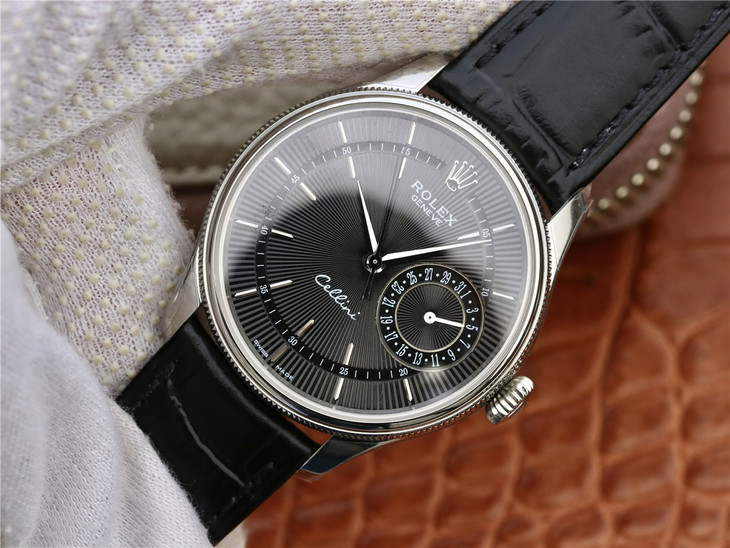 ROLEX-CELLINI-DATE-WHITE-GOLD-BLACK-ALLIGATOR-BLACK-50519-0007-03 ROLEX CELLINI DATE WHITE GOLD BLACK ALLIGATOR BLACK 50519 0007 03