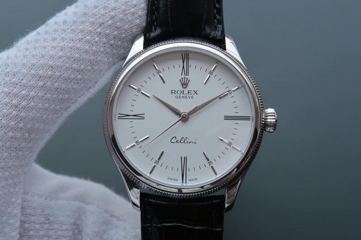 ROLEX-CELLINI-TIME-WHITE-GOLD-WHITE-ALLIGATOR-BLACK-50509-0007-01 ROLEX CELLINI TIME WHITE GOLD WHITE ALLIGATOR BLACK 50509 0007 01