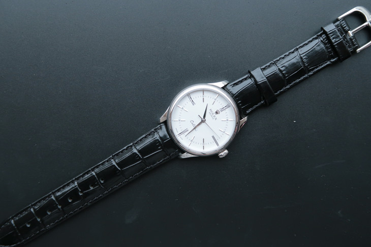ROLEX-CELLINI-TIME-WHITE-GOLD-WHITE-ALLIGATOR-BLACK-50509-0007-07 ROLEX CELLINI TIME WHITE GOLD WHITE ALLIGATOR BLACK 50509 0007 07
