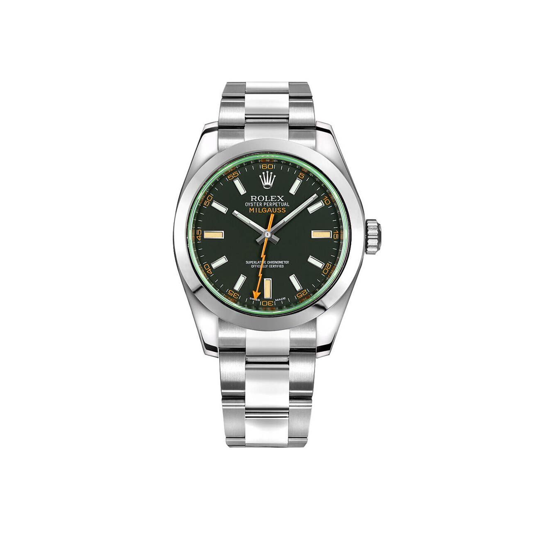 ROLEX-MILGAUSS-STAINLESS-STEEL-MEN'S-WATCH-116400GV-0001-0 ROLEX MILGAUSS STAINLESS STEEL MENS WATCH 116400GV 0001 0