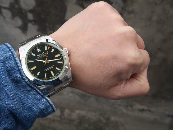 ROLEX-MILGAUSS-STAINLESS-STEEL-MEN'S-WATCH-116400GV-0001-012 ROLEX MILGAUSS STAINLESS STEEL MENS WATCH 116400GV 0001 012