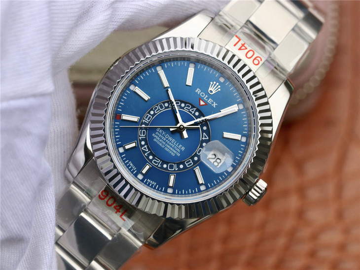 ROLEX-SKY-DWELLER-STAINLESS-STEEL-WHITE-GOLD-BLUE-OYSTER-326934-0003-02 ROLEX SKY DWELLER STAINLESS STEEL WHITE GOLD BLUE OYSTER 326934 0003 02