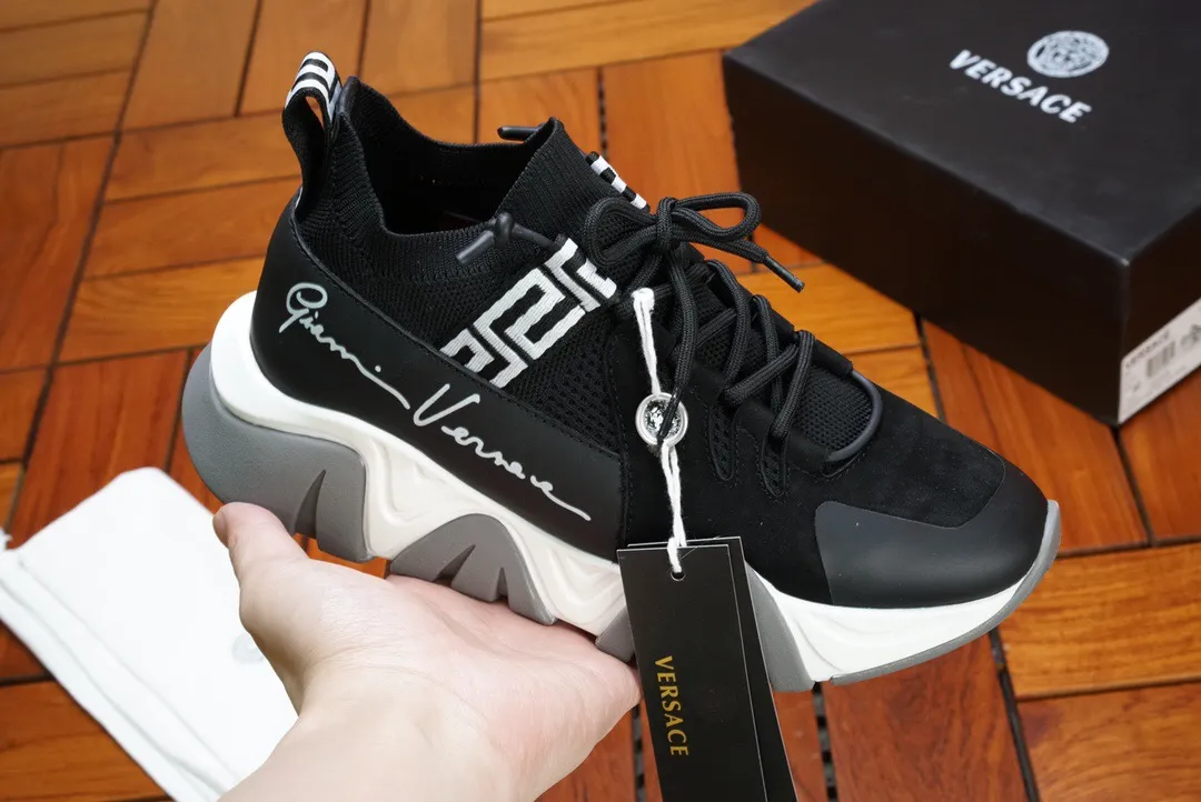 VERSACE-SQUALO-KNIT-TRAINERS-BLACK-DSU8007-DCL5G_D4101-07 VERSACE SQUALO KNIT TRAINERS BLACK DSU8007 DCL5G D4101 07