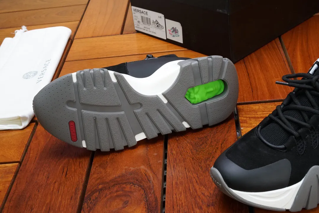 VERSACE-SQUALO-KNIT-TRAINERS-BLACK-DSU8007-DCL5G_D4101-09 VERSACE SQUALO KNIT TRAINERS BLACK DSU8007 DCL5G D4101 09