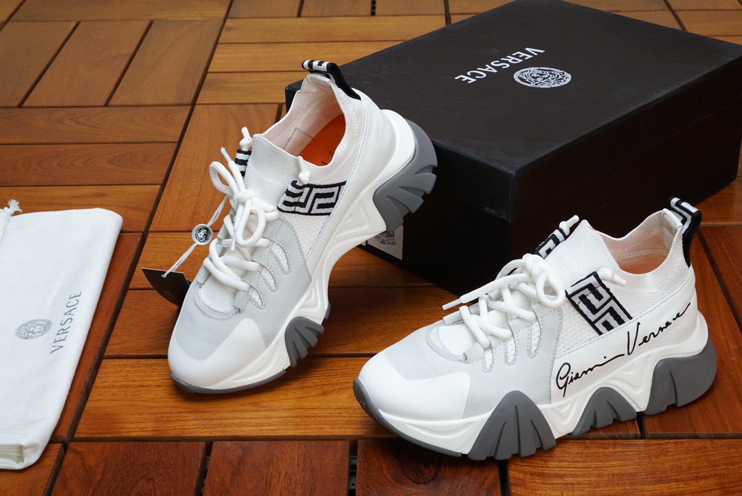 VERSACE-SQUALO-KNIT-TRAINERS-WHITE-DSU8007-DCL5G_D0141-02 VERSACE SQUALO KNIT TRAINERS WHITE DSU8007 DCL5G D0141 02