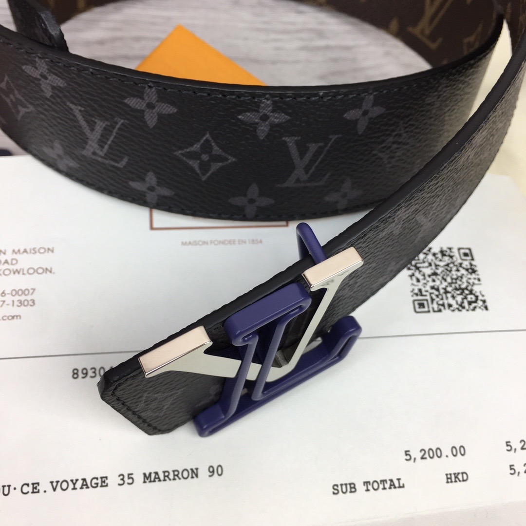 louis-vuitton-lv-line-40mm-reversible-belt-monogram-canvas-belts-MP295U-03 louis vuitton lv line 40mm reversible belt monogram canvas belts MP295U 03