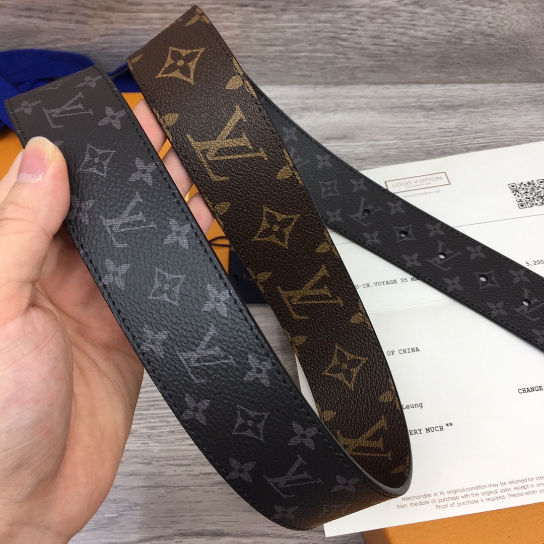 louis-vuitton-lv-line-40mm-reversible-belt-monogram-canvas-belts-MP295U-05 louis vuitton lv line 40mm reversible belt monogram canvas belts MP295U 05