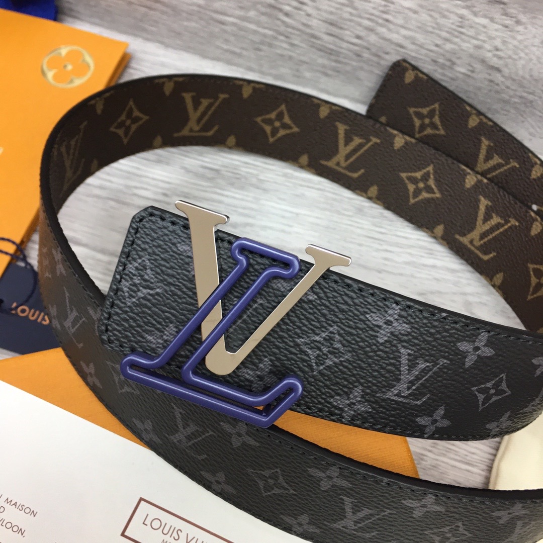 louis-vuitton-lv-line-40mm-reversible-belt-monogram-canvas-belts-MP295U-07 louis vuitton lv line 40mm reversible belt monogram canvas belts MP295U 07